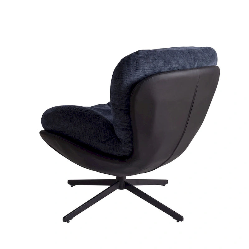 Swivel Accent Chair,Lounge Chair with Metal Base Frame,Comfy Single Leisure Sofa Chair Reading Chair with 360 Degree Swiveling