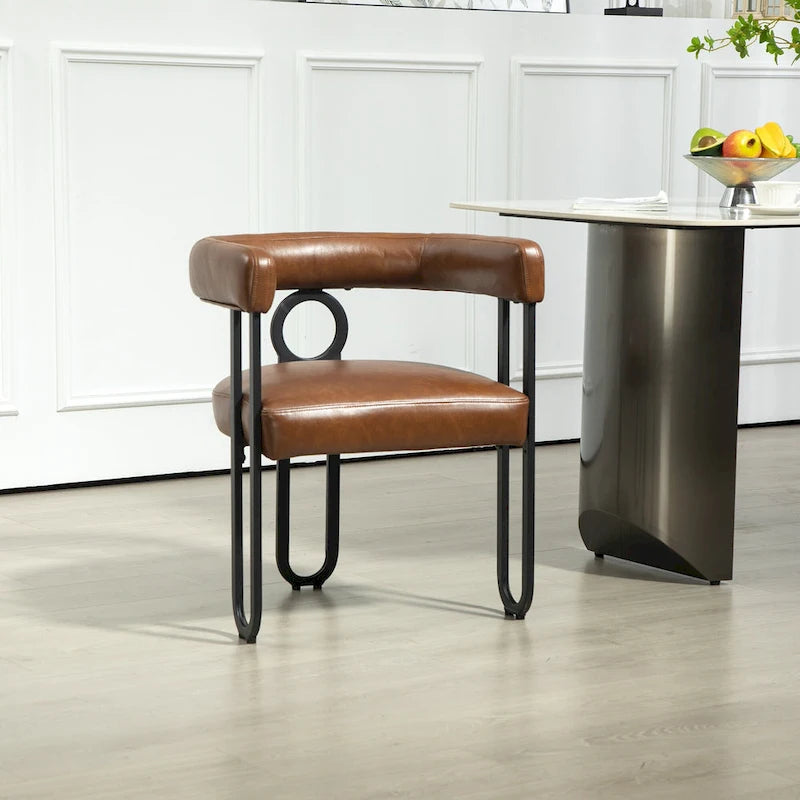 Modern PU Upholstered Accent Chair for LIving Room or Dining