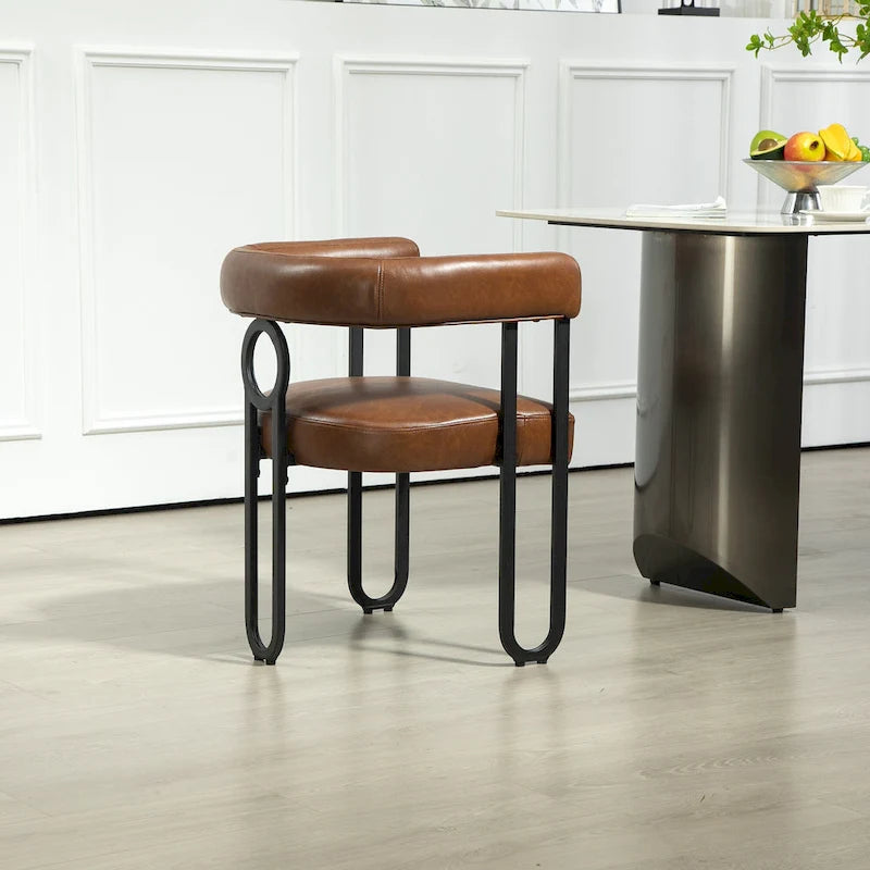 Modern PU Upholstered Accent Chair for LIving Room or Dining