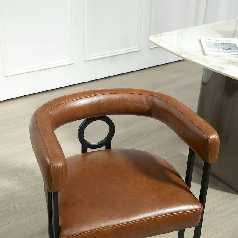 Modern PU Upholstered Accent Chair for LIving Room or Dining