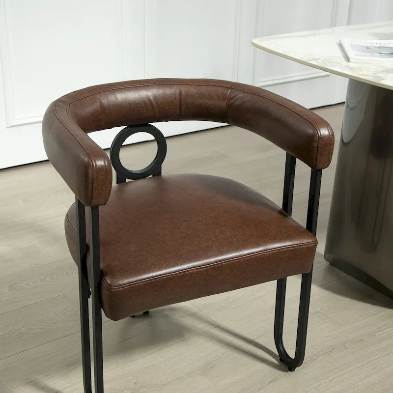 Modern PU Upholstered Accent Chair for LIving Room or Dining