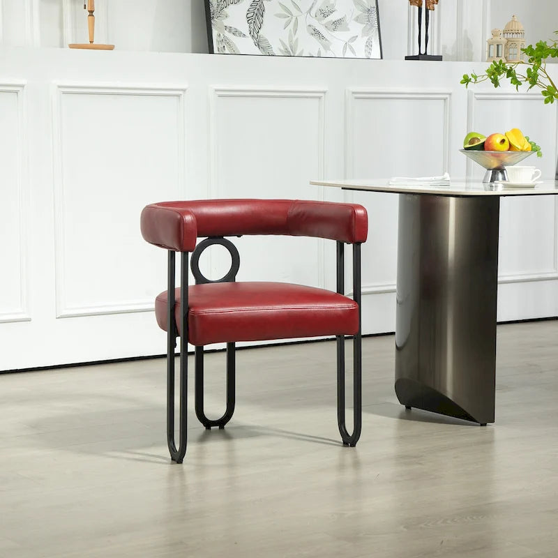 Modern PU Upholstered Accent Chair for LIving Room or Dining
