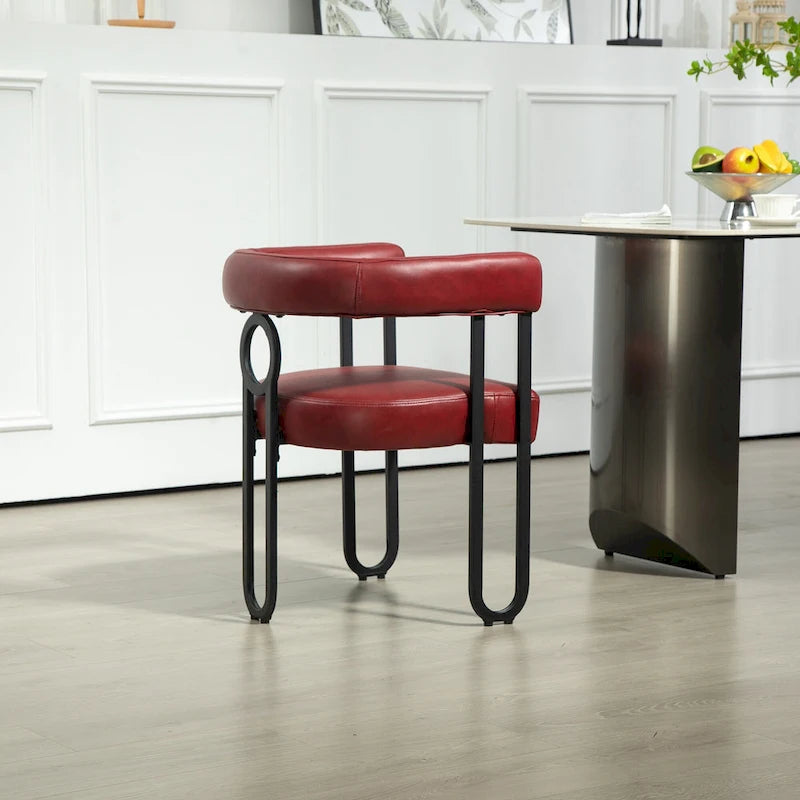 Modern PU Upholstered Accent Chair for LIving Room or Dining
