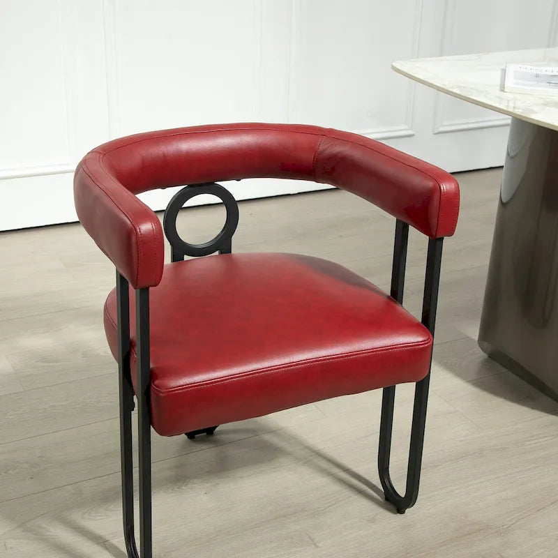 Modern PU Upholstered Accent Chair for LIving Room or Dining