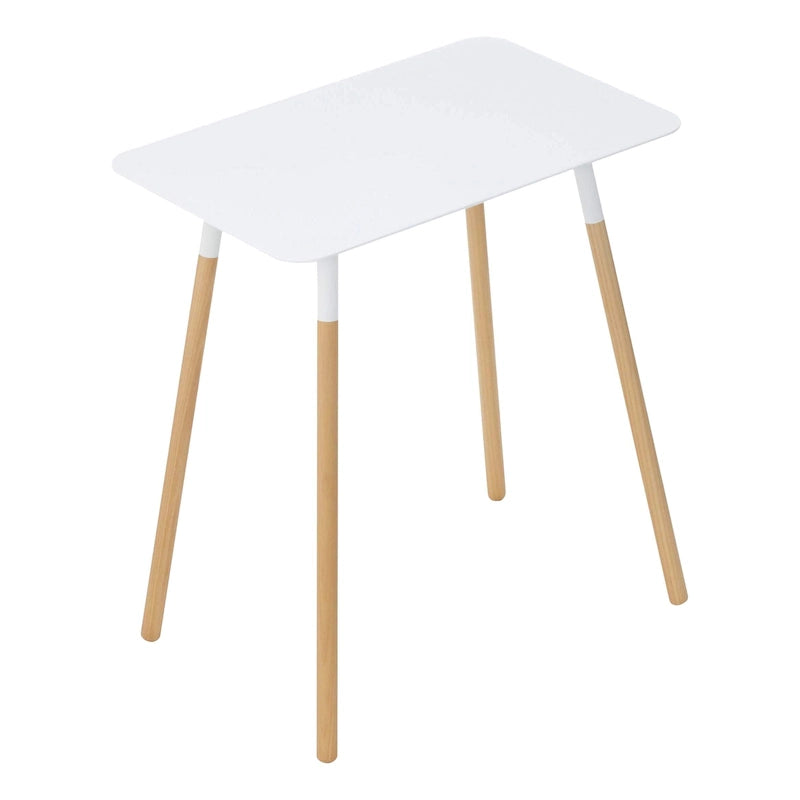 Side Table, Steel, Holds 22 lbs, Minimal Assembly - L 11.81 x W 17.72 x H 19.69 inches