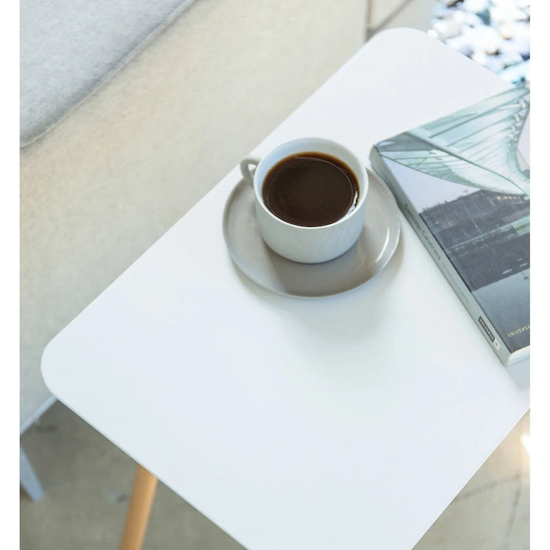 Side Table, Steel, Holds 22 lbs, Minimal Assembly - L 11.81 x W 17.72 x H 19.69 inches