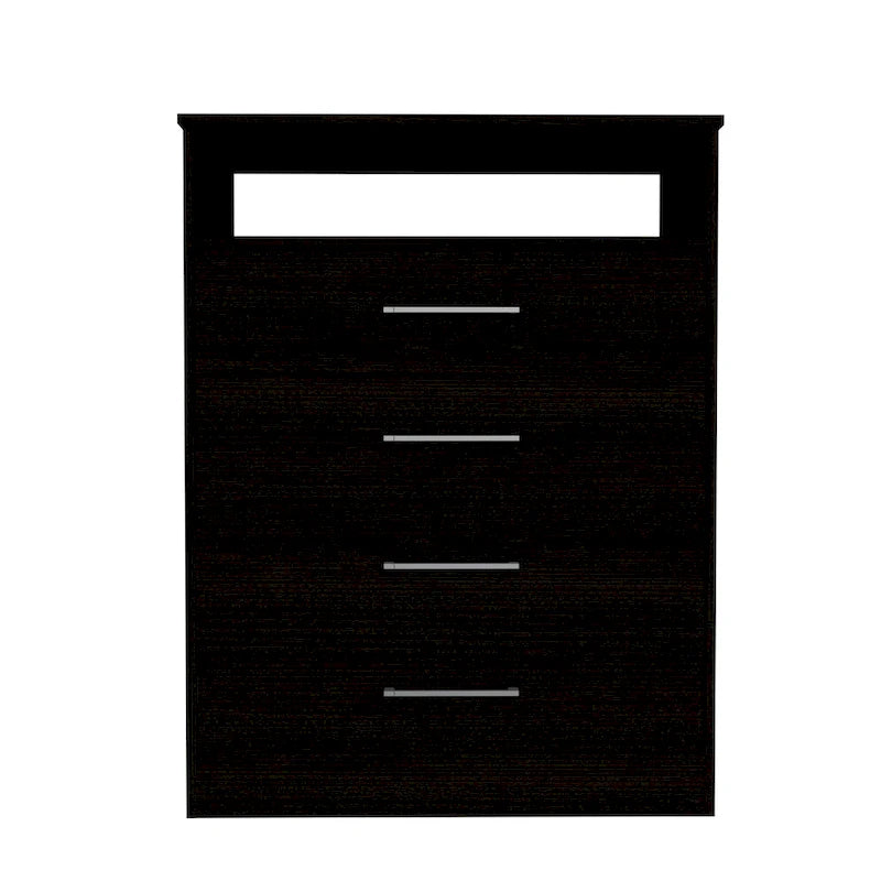 Dresser with 4 Drawers and Metal Hardware