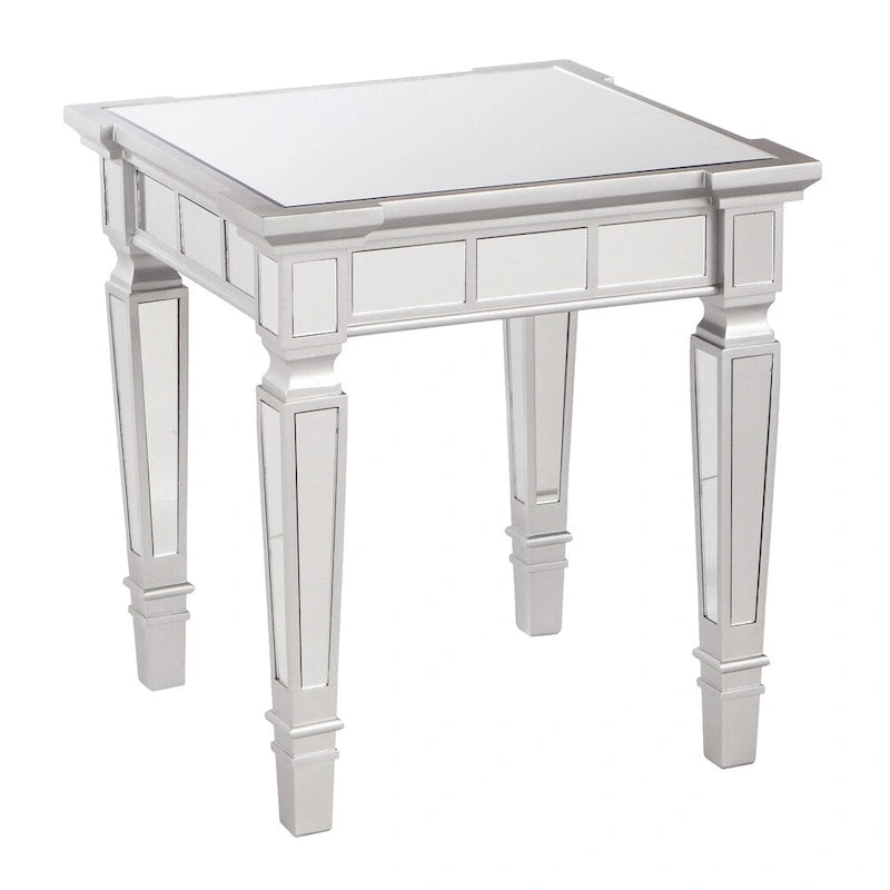 Mirrored Square Side Table