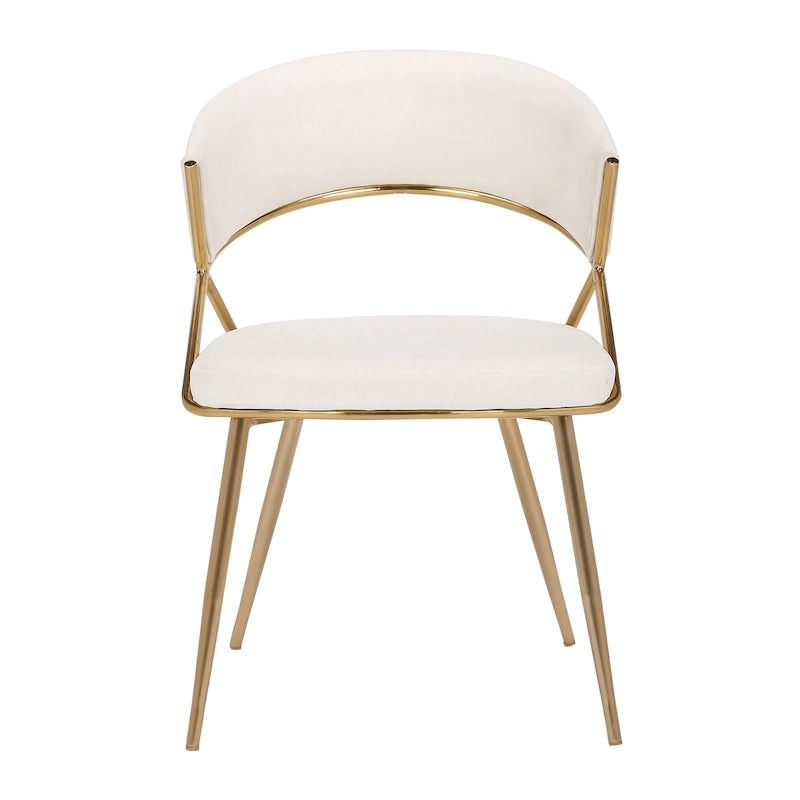 Gold Upholstered Dining Chair (Set of 2)