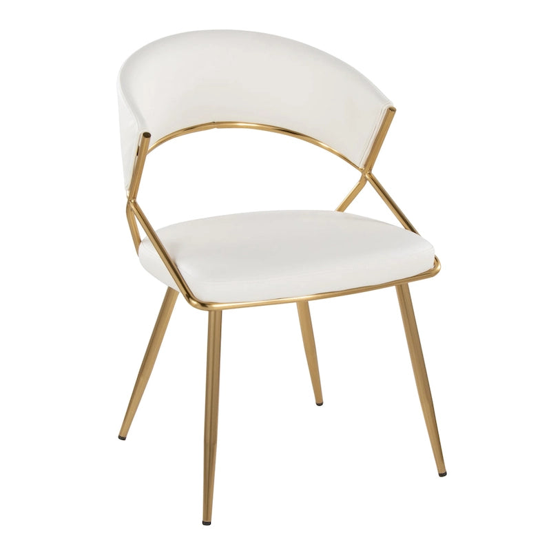 Gold Upholstered Dining Chair (Set of 2)