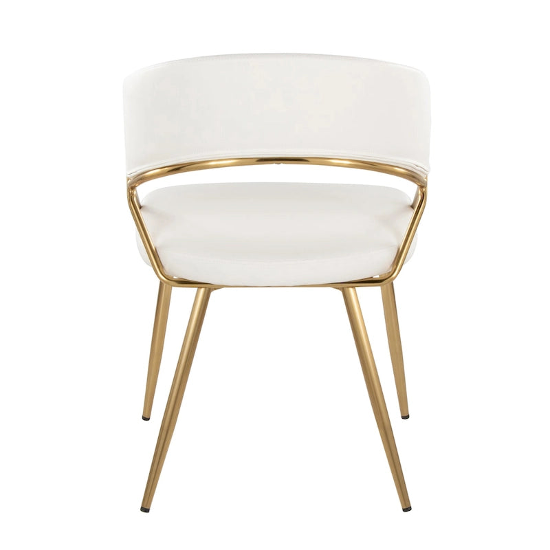 Gold Upholstered Dining Chair (Set of 2)