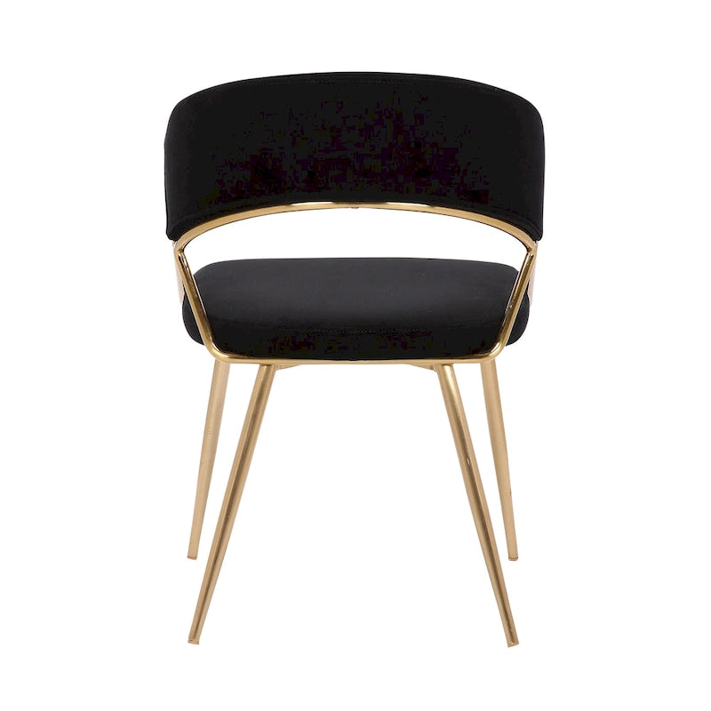Gold Upholstered Dining Chair (Set of 2)