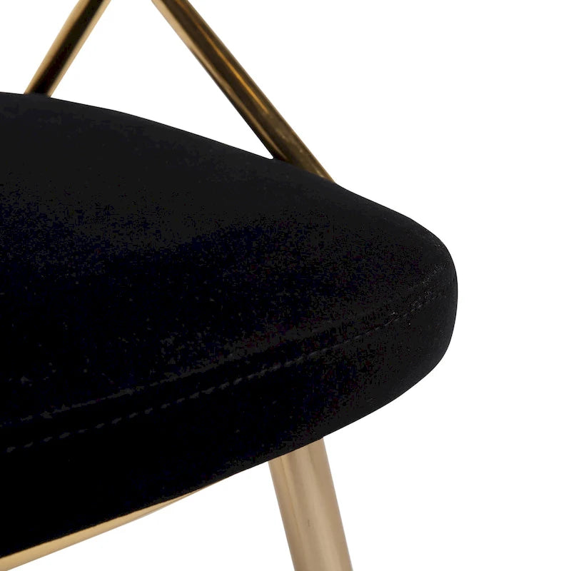 Gold Upholstered Dining Chair (Set of 2)