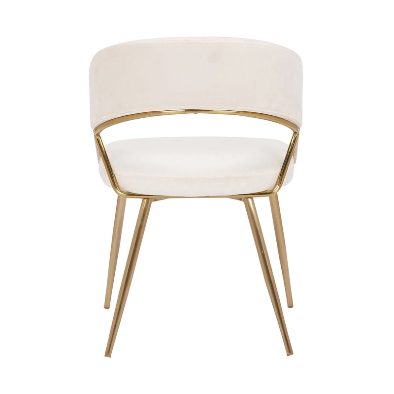Gold Upholstered Dining Chair (Set of 2)