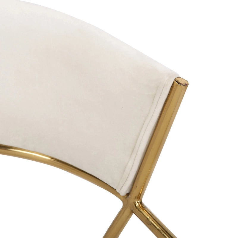 Gold Upholstered Dining Chair (Set of 2)