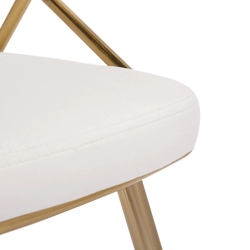 Gold Upholstered Dining Chair (Set of 2)
