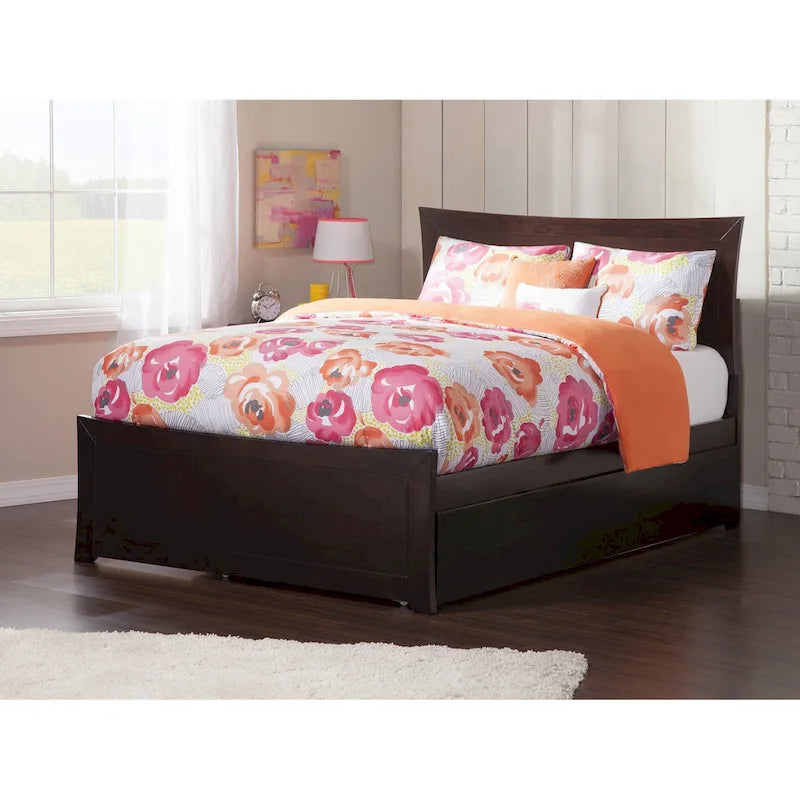 Platform Bed with Matching Footboard & Trundle