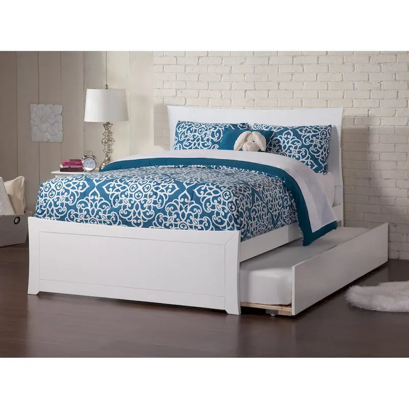 Platform Bed with Matching Footboard & Trundle