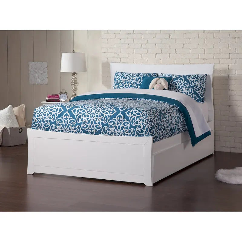 Platform Bed with Matching Footboard & Trundle