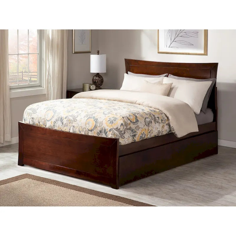 Platform Bed with Matching Footboard & Trundle