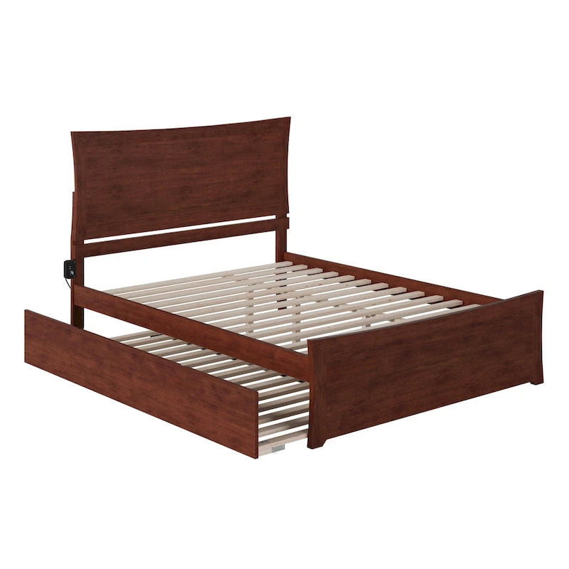 Platform Bed with Matching Footboard & Trundle