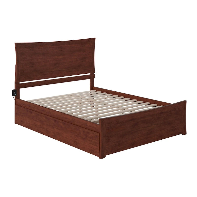 Platform Bed with Matching Footboard & Trundle