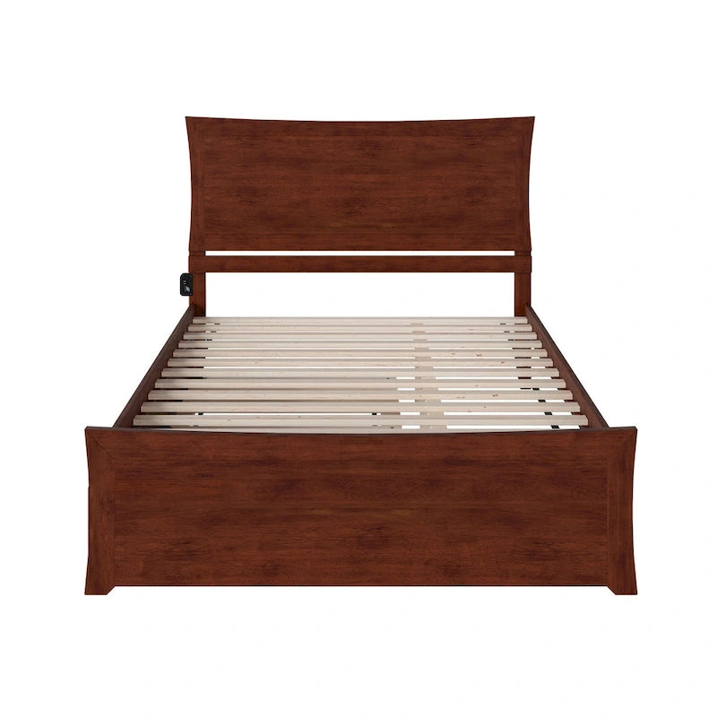 Platform Bed with Matching Footboard & Trundle