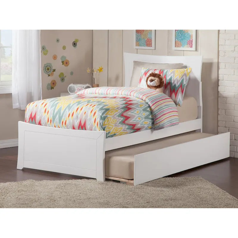 Platform Bed with Matching Footboard & Trundle