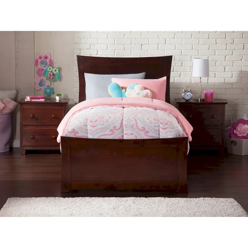 Platform Bed with Matching Footboard & Trundle