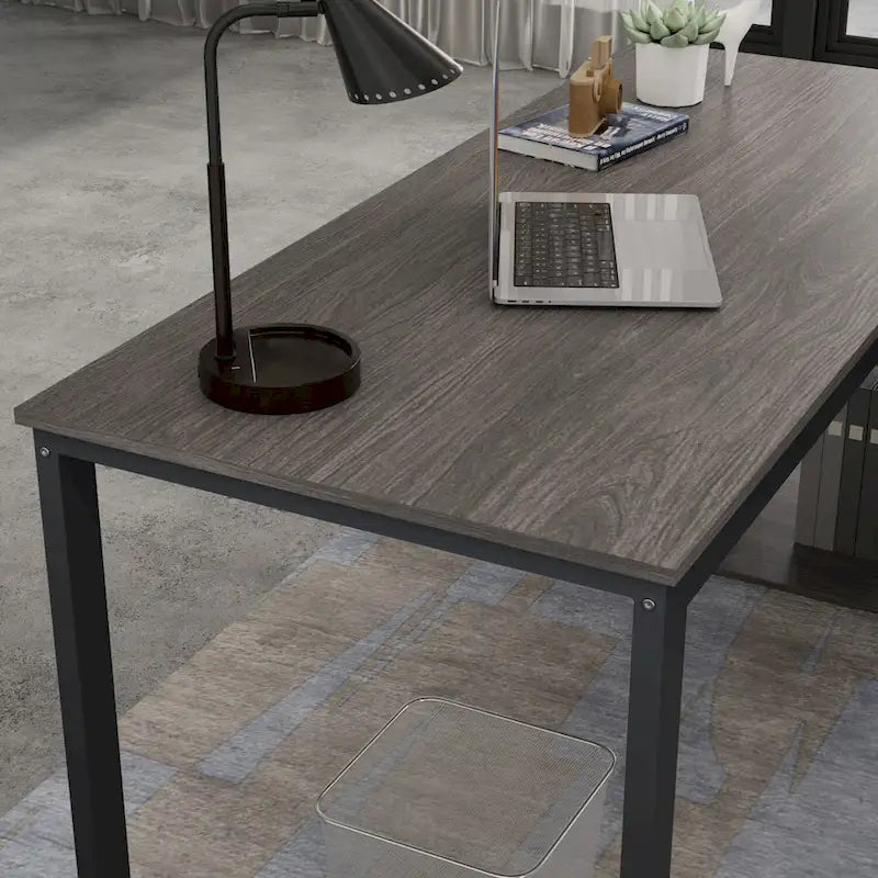 55 L-Shaped Computer Desk - Storage Workstation - 5 Colors Large