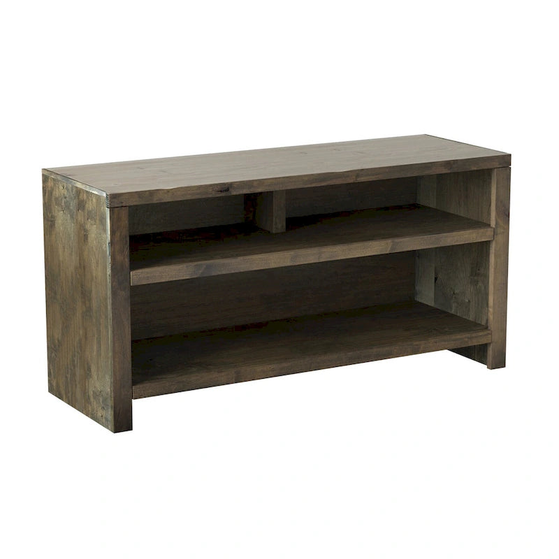48 inch TV Stand for TVs up to 55 inches, No Assembly Required, Barnwood Finish