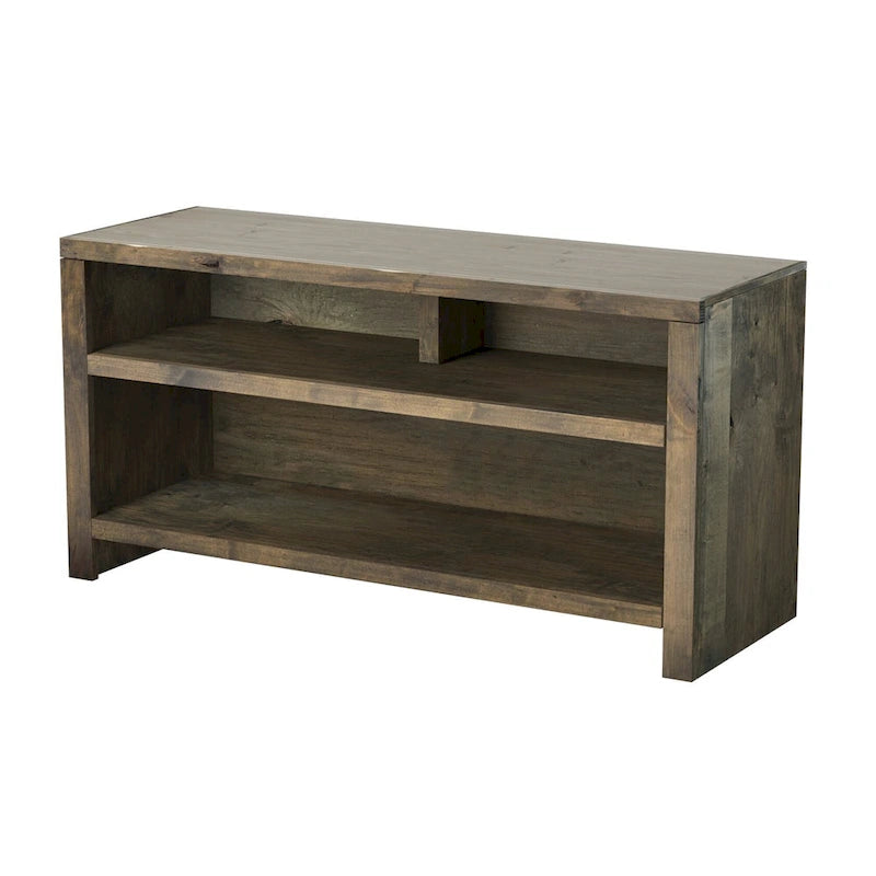 48 inch TV Stand for TVs up to 55 inches, No Assembly Required, Barnwood Finish