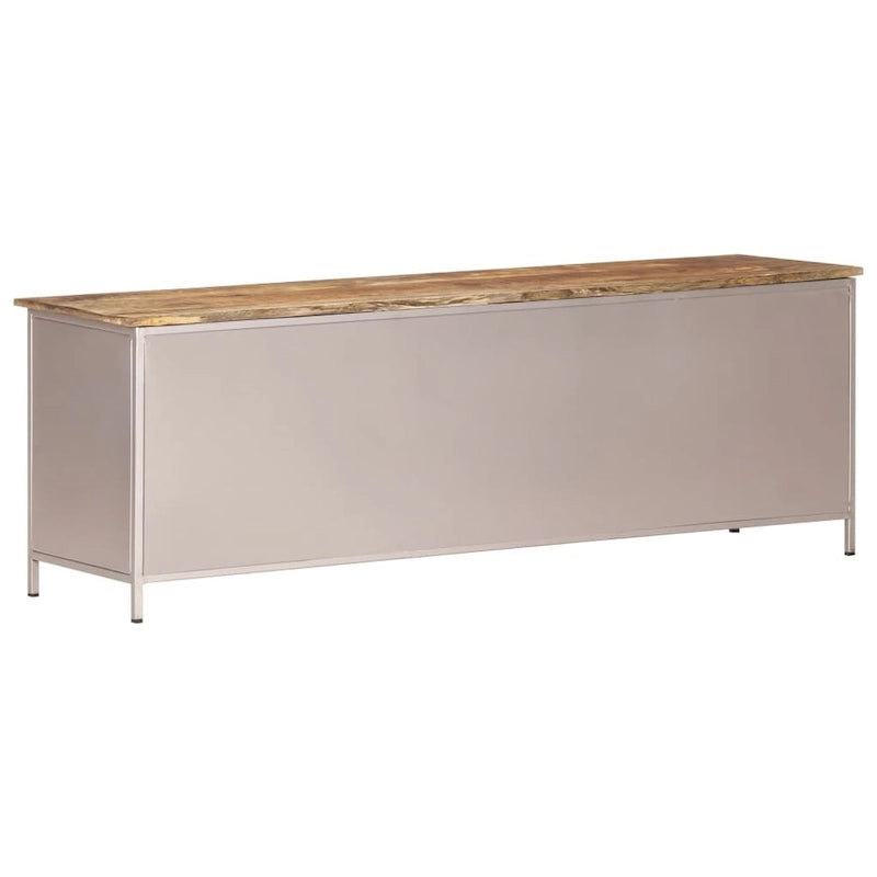 TV Stand 47.2x11.8x15.7 Rough Mango Wood