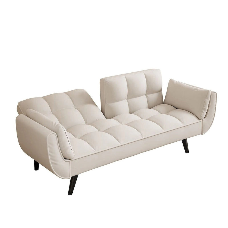 57 Futon Sofa Bed, Convertible Folding Futon Couch Recliner Lounge For Living Room