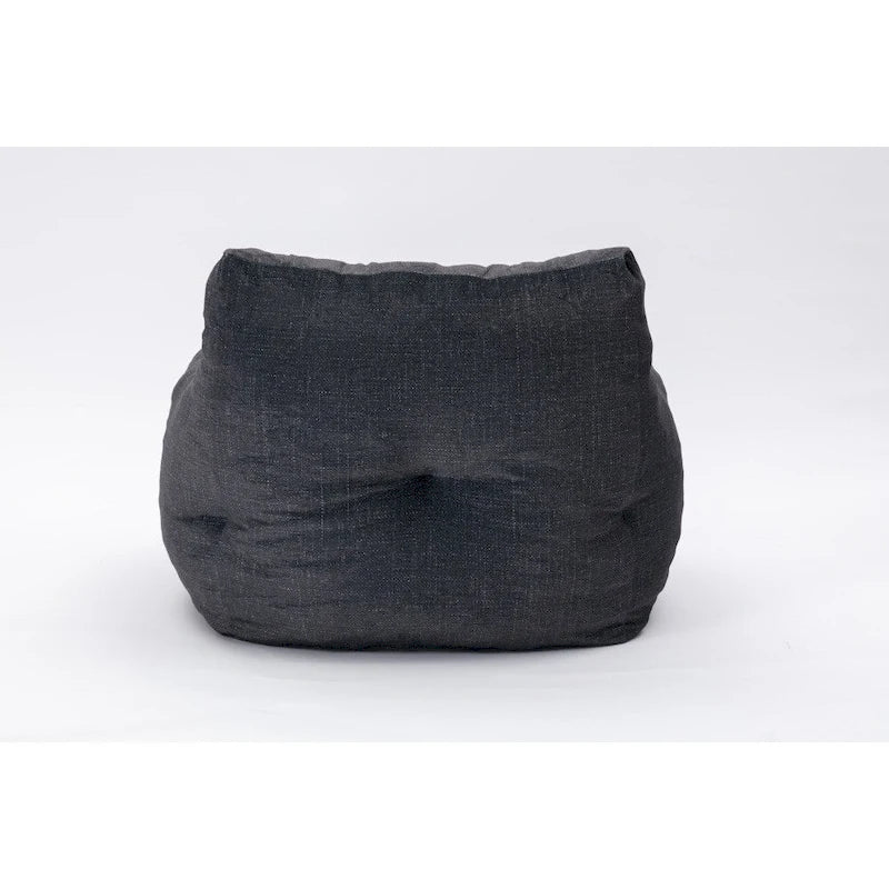 Soft Cotton Linen Fabric Bean Bag Chair Filled with Memory Sponge