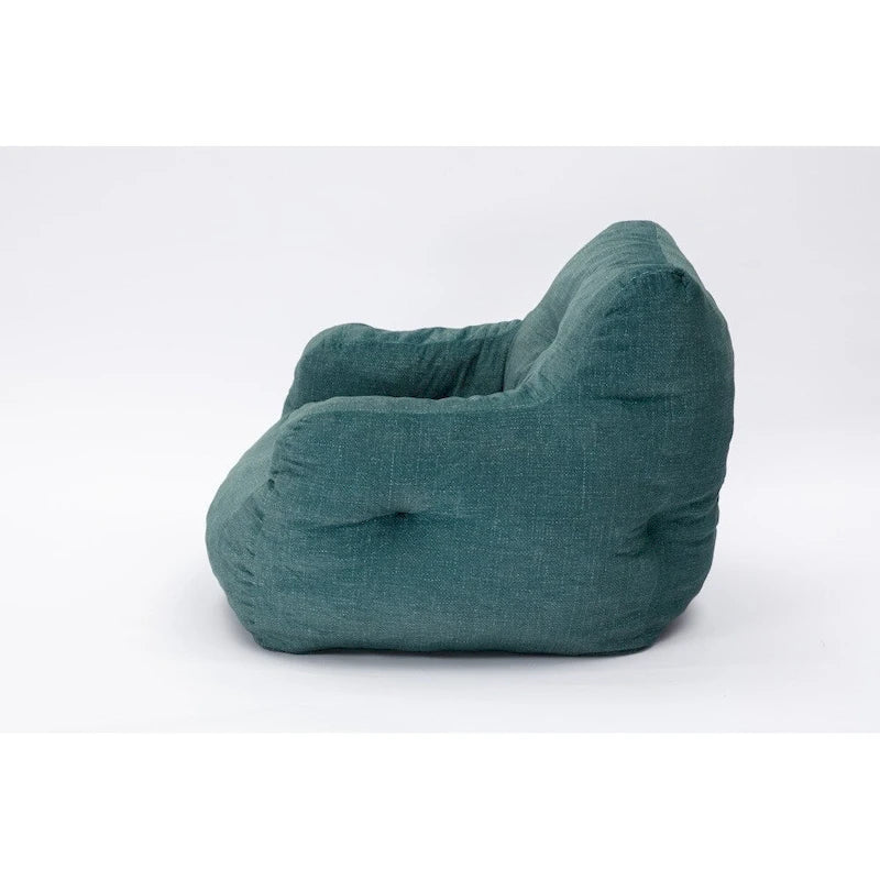Soft Cotton Linen Fabric Bean Bag Chair Filled with Memory Sponge