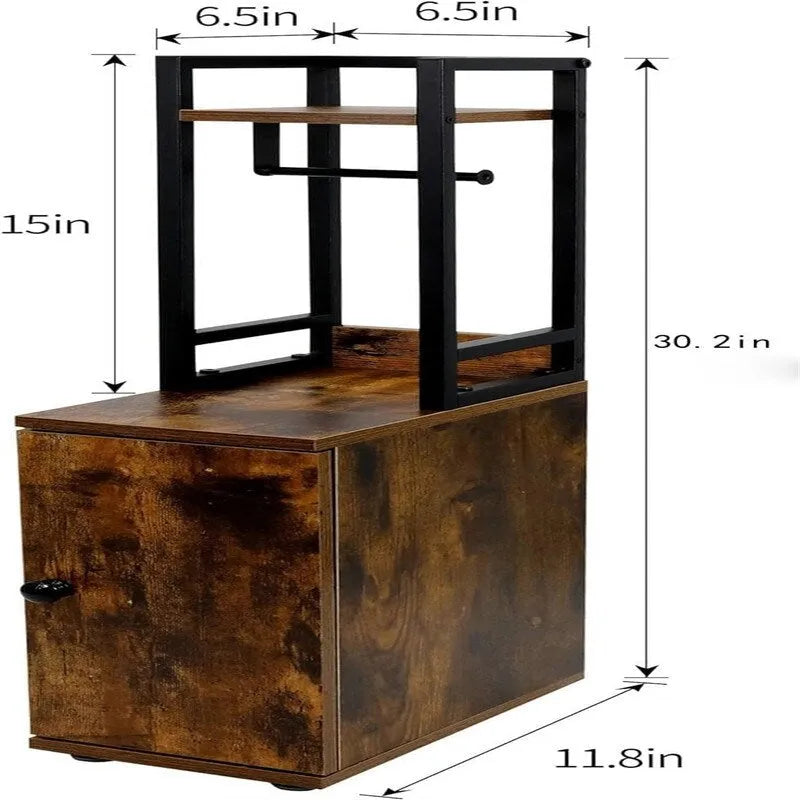 Small Bathroom Storage Cabinet - 6.5D x 11.8W x 29.5H