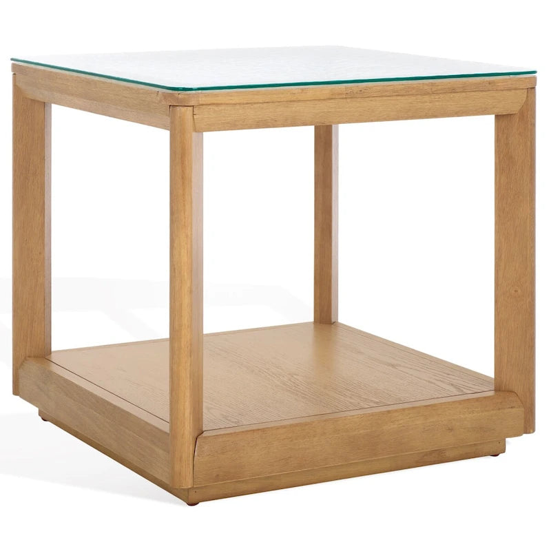 Glass Top Accent Table - 22Wx22Dx21H
