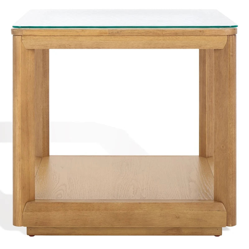 Glass Top Accent Table - 22Wx22Dx21H