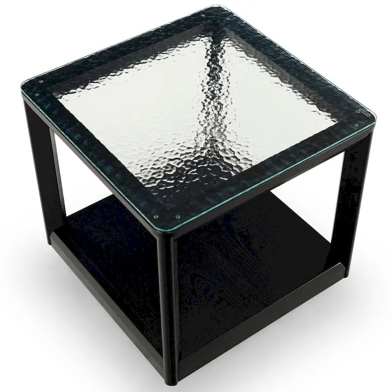 Glass Top Accent Table - 22Wx22Dx21H