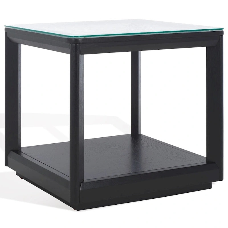 Glass Top Accent Table - 22Wx22Dx21H