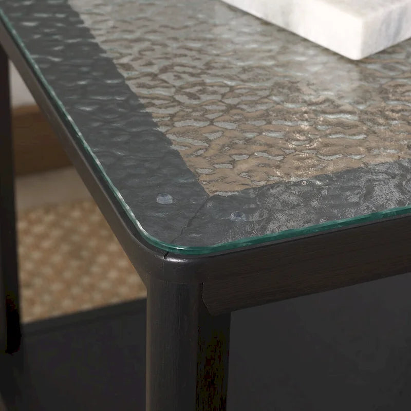 Glass Top Accent Table - 22Wx22Dx21H